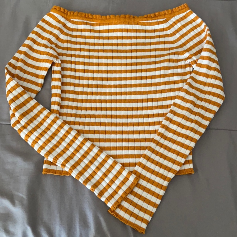 Stylish Sky and Sparrow Striped Top